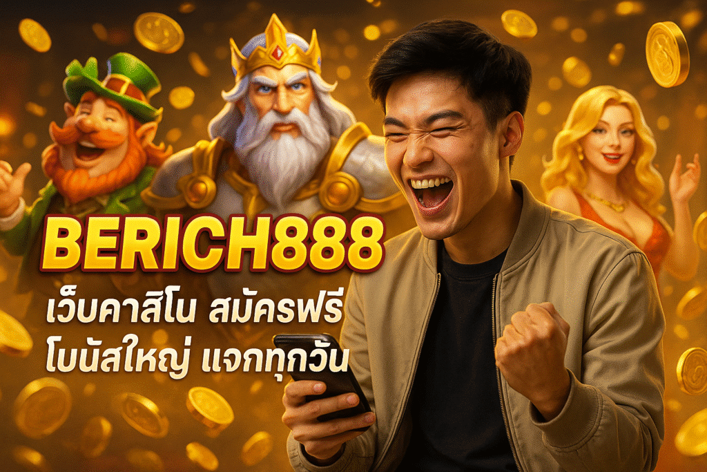 BERICH888 เว็บคาสิโน สมัครฟรี โบนัสใหญ่ แจกทุกวัน