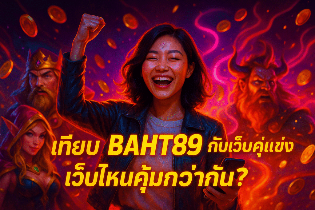 เทียบ BAHT89 กับเว็บคู่แข่ง เว็บไหนคุ้มกว่ากัน?