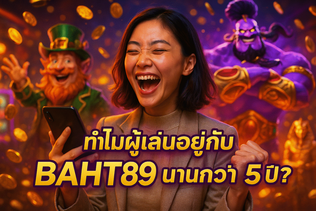 ทำไมผู้เล่นอยู่กับ BAHT89 นานกว่า 5 ปี?